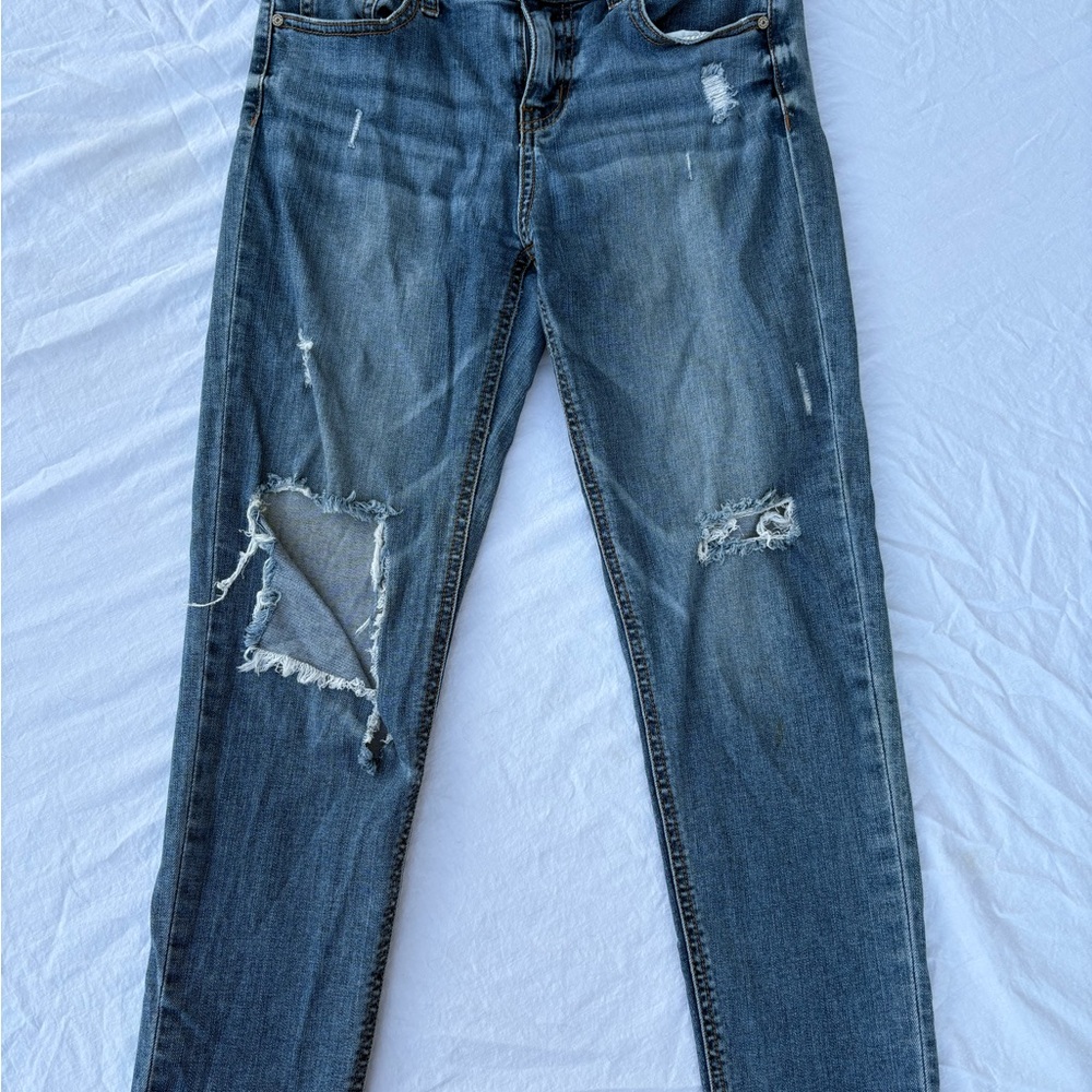 Classic Distressed Skinny Jeans - Size 3
